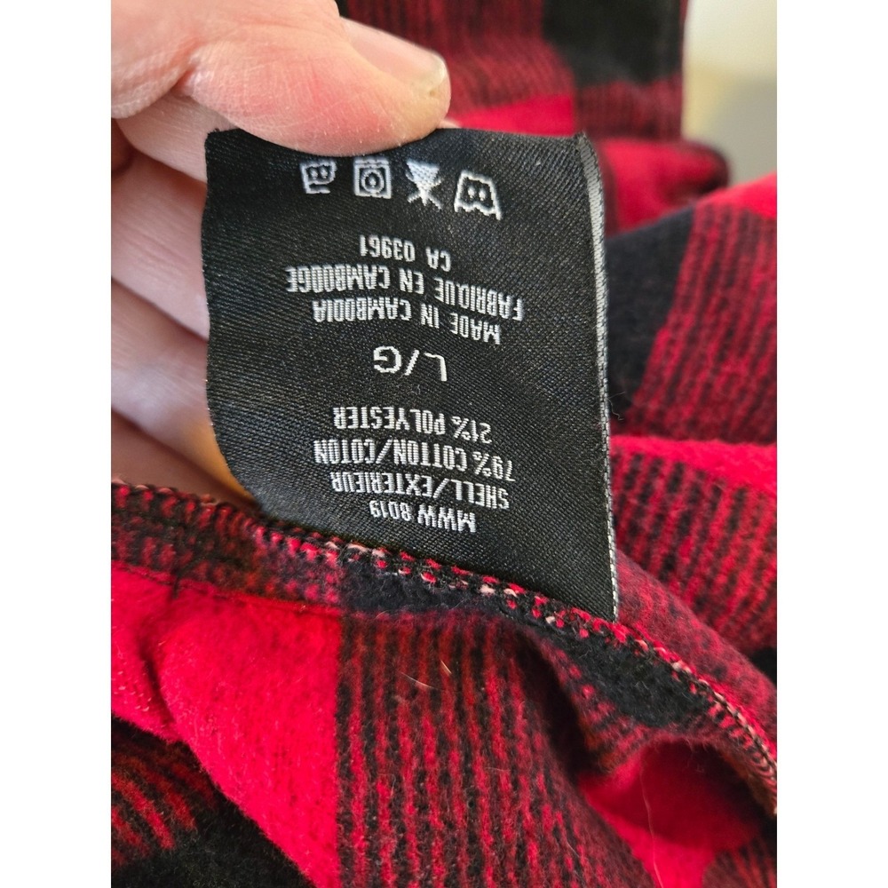 Dakota Heavy Flannel‎ Buffalo Plaid Shirt Jacket Red Black Lumberjack Workwear L - Picture 8 of 9